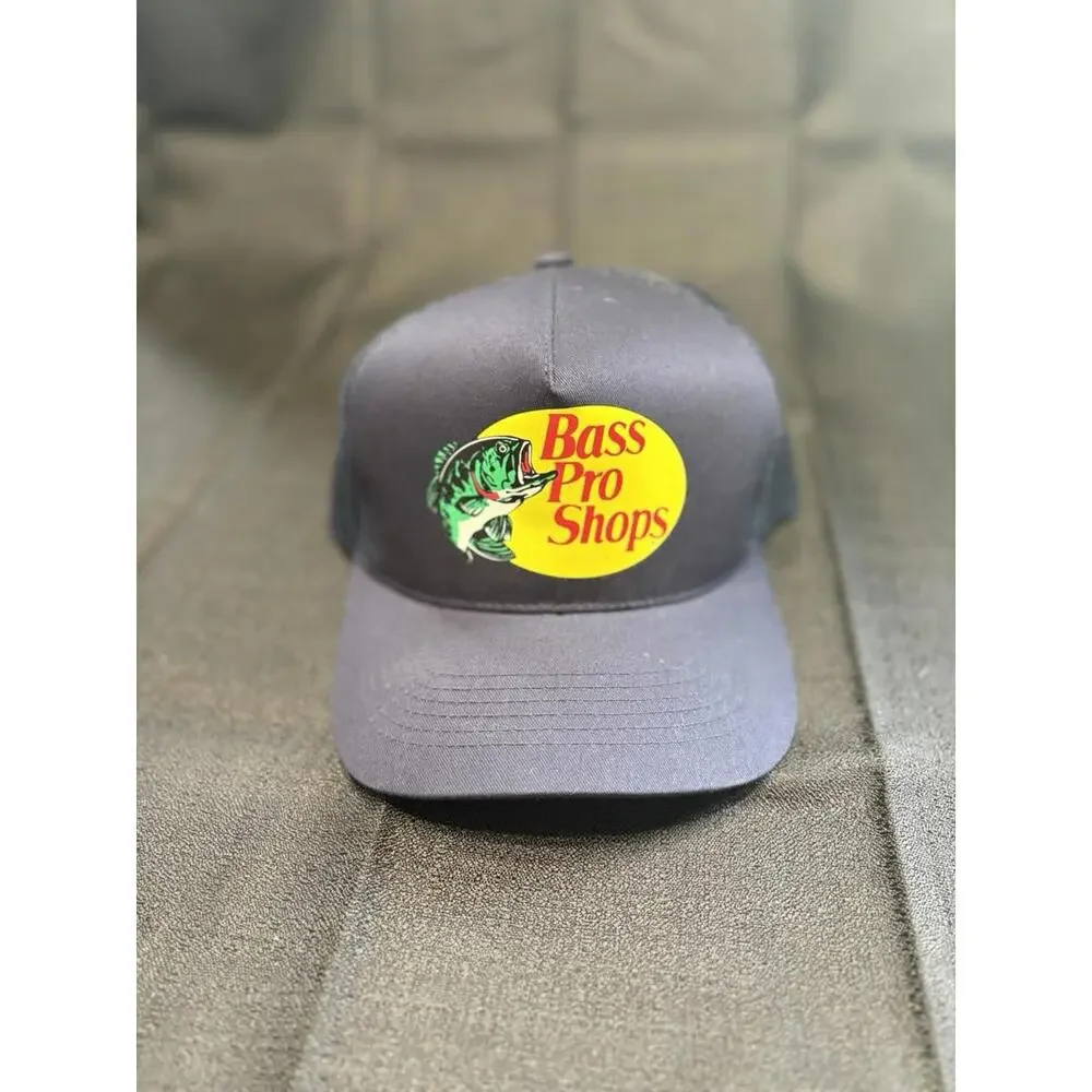 Bass Pro Shops Mesh Hat Cap Adjustable Snapback Trucker Fishing Baseball Outdoor - Picture 1 of 7